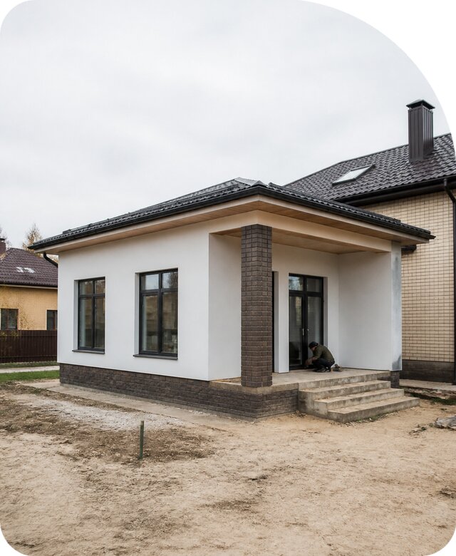 Строительство одноэтажной пристройки в Карталах от 469395 р. | РадиДОМА-Крт